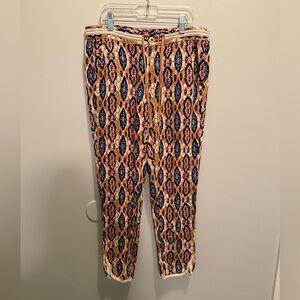 Anthropologie Pilcro and the Letterpress Paz Ikat Jogger Pants